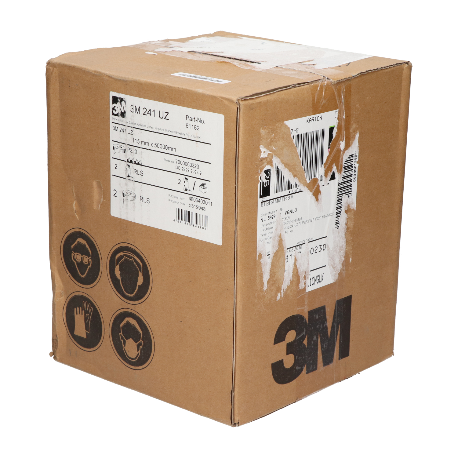 3M 61182 Sanding Paper 241 UZ 115MMX50M New NFP Sealed (2pcs)