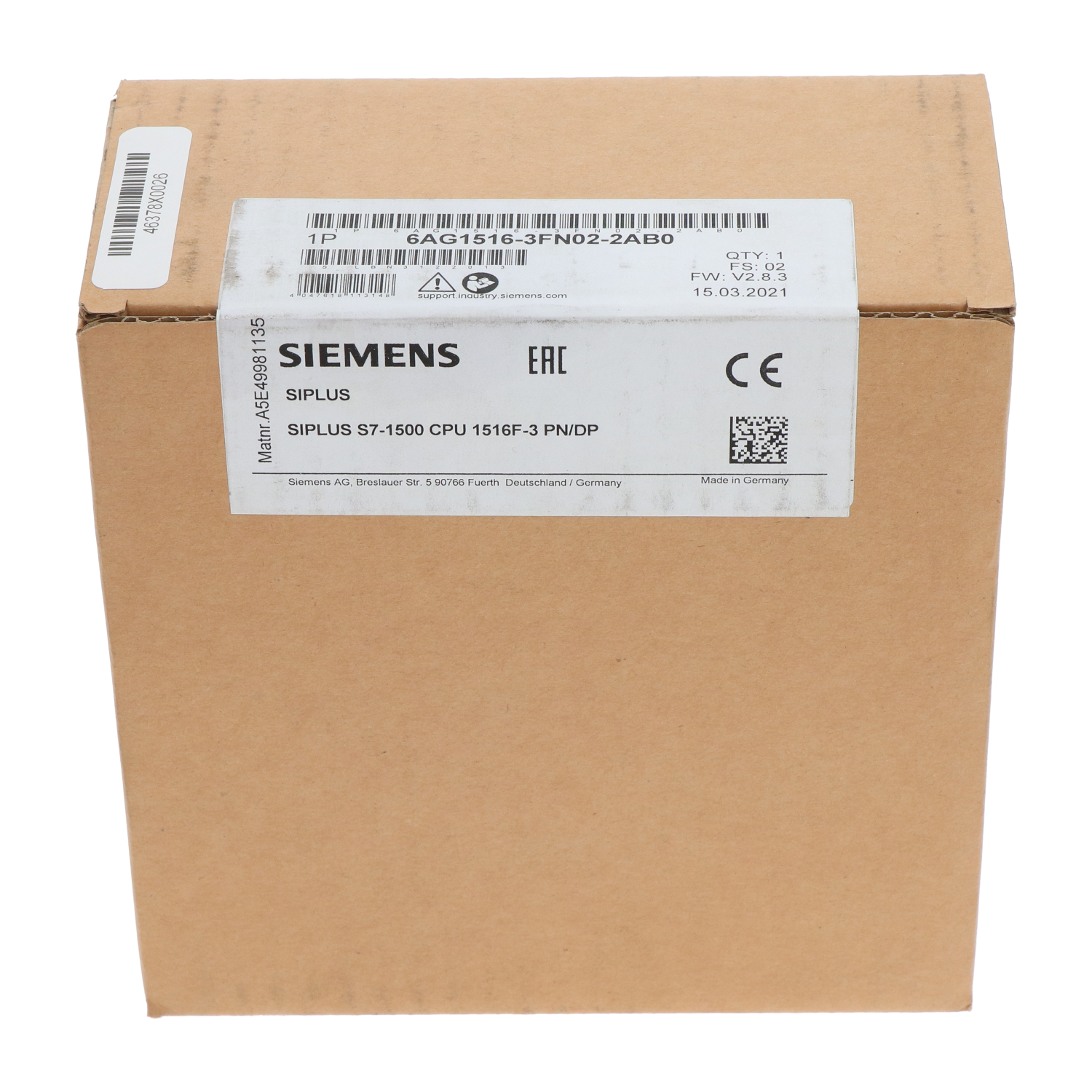 Siemens 6AG1516-3FN02-2AB0 New NFP Sealed