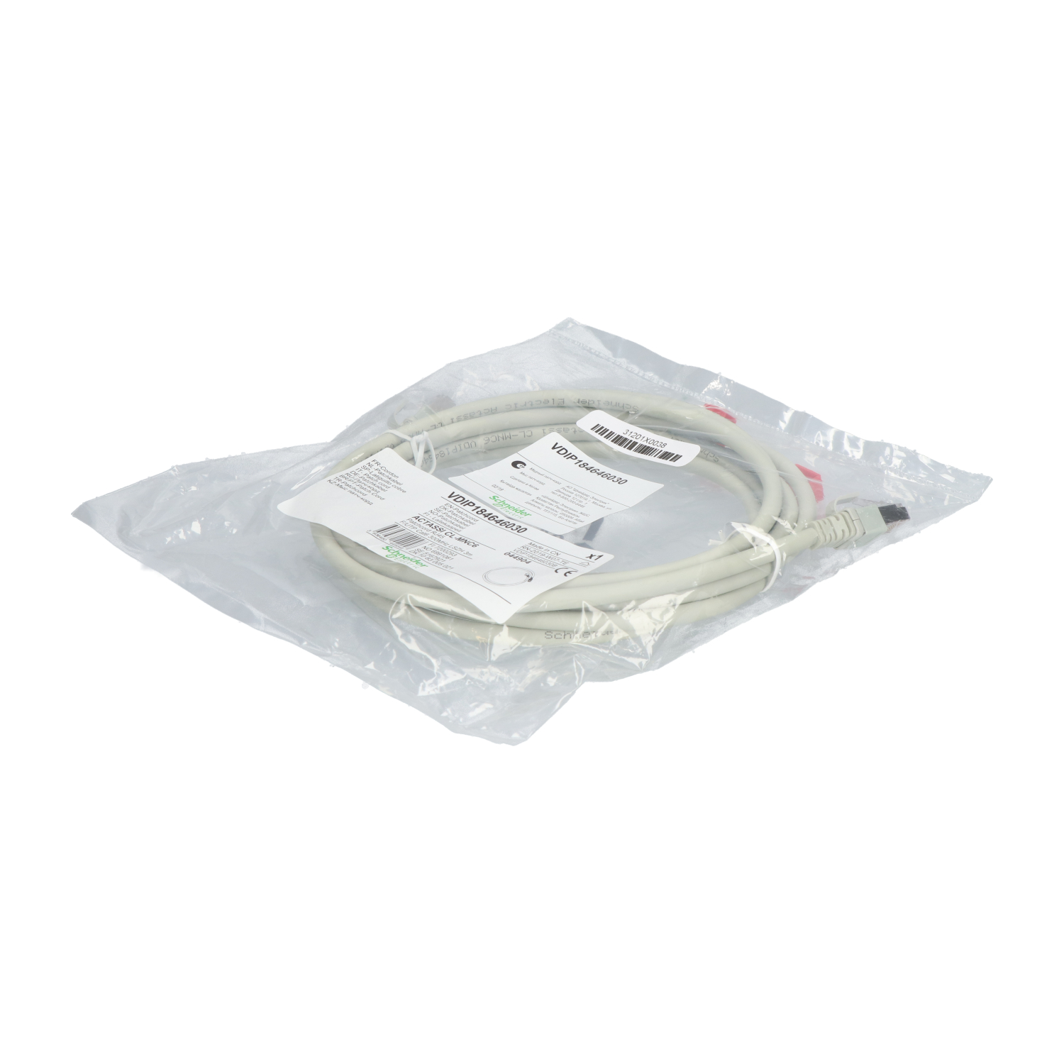 Schneider Electric VDIP184646030B Patchcord RJ45 Cat6 3m NEW NFP Sealed