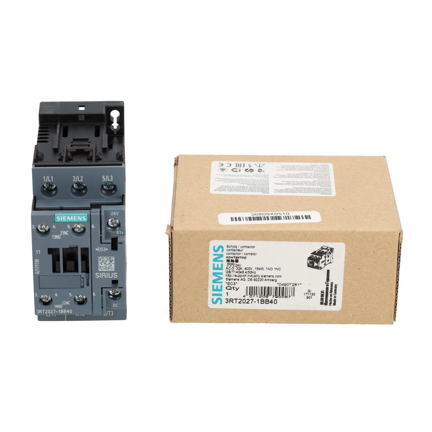 Siemens 3RT2027-1BB40 New NFP