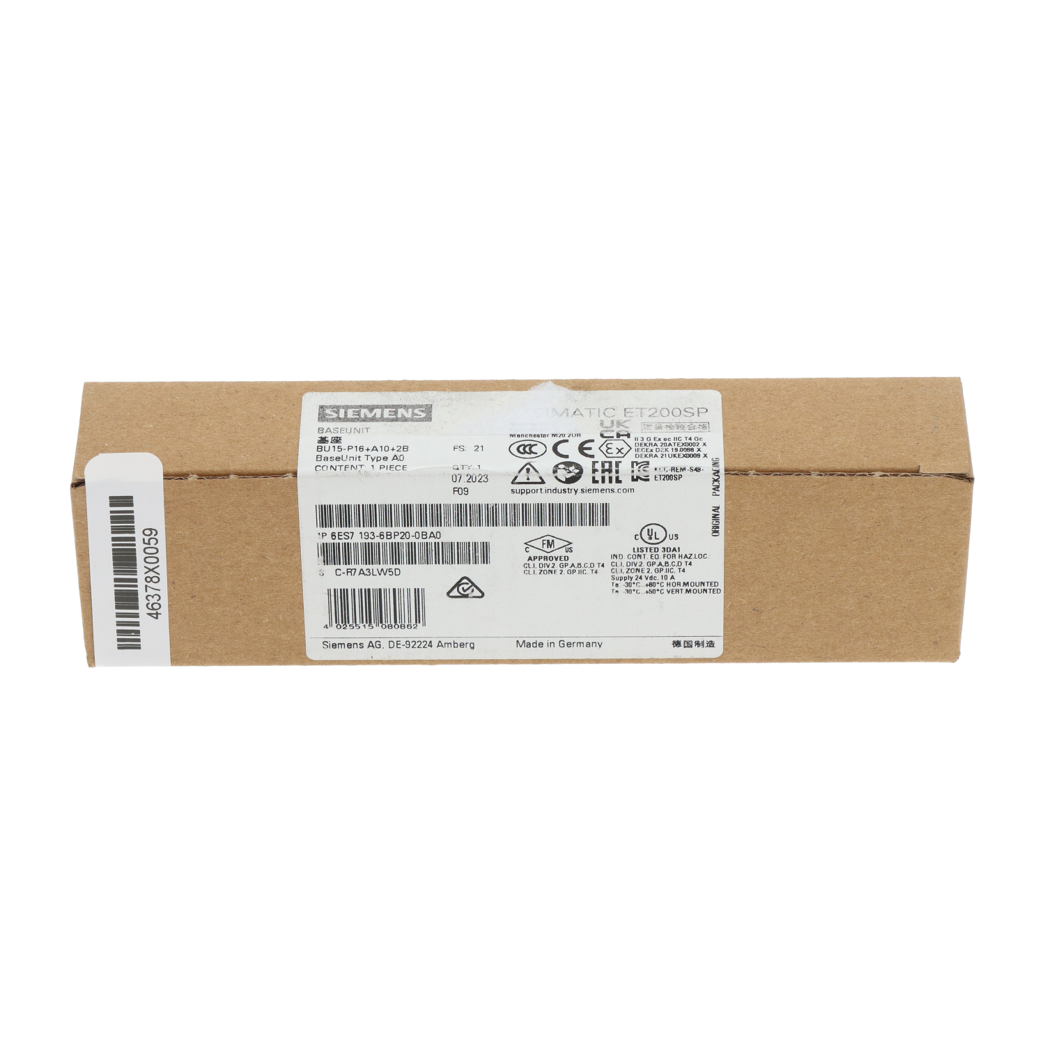 Siemens 6ES7193-6BP20-0BA0 New NFP Sealed