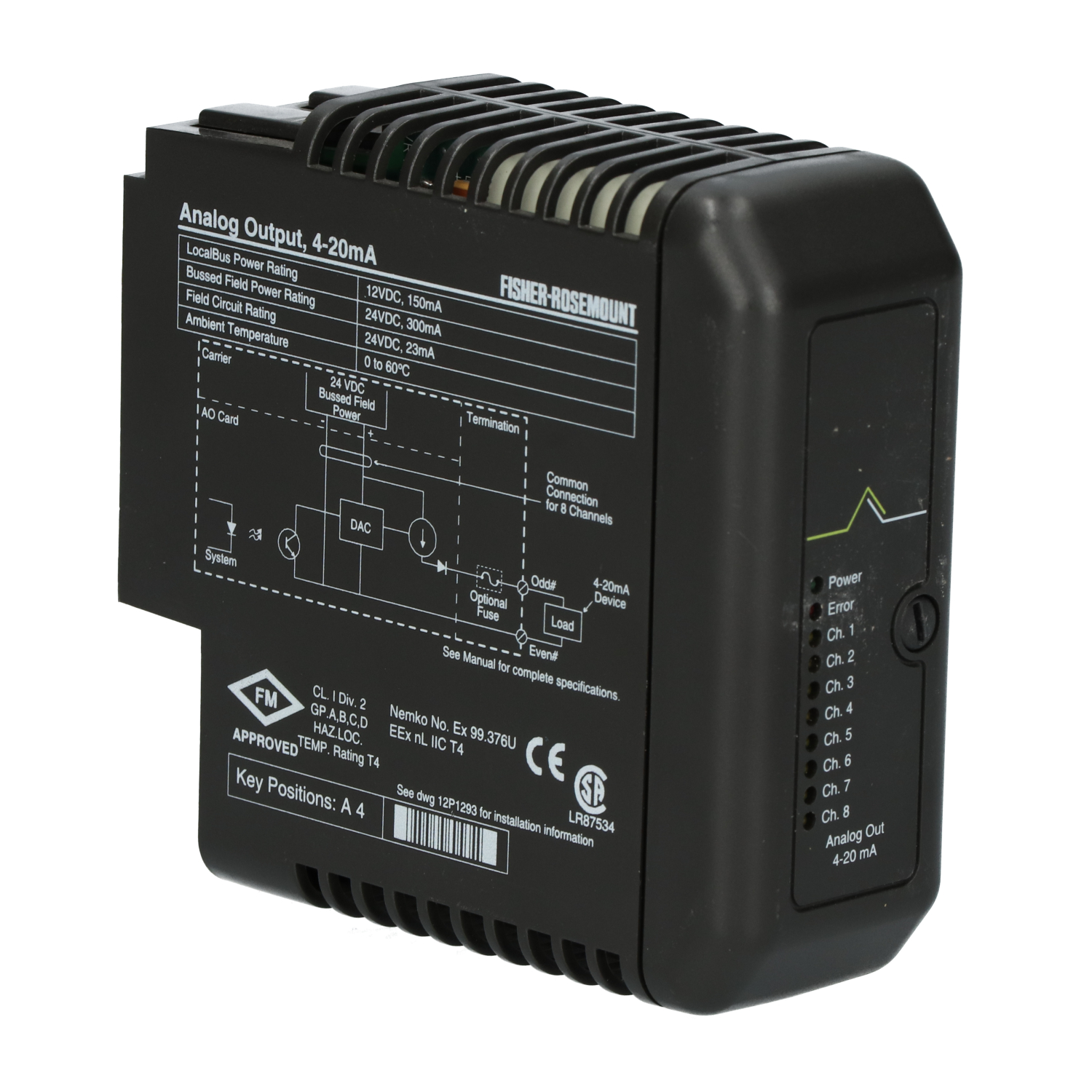 Fisher-Rosemount Systems 12P0683X092 Analog Output Module Used UMP