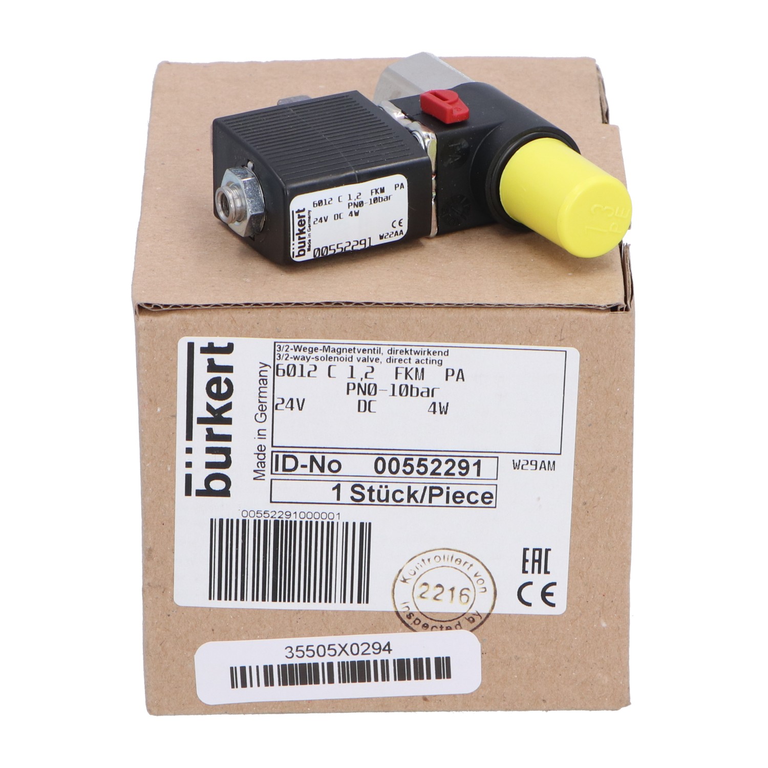 Burkert 00552291 New NFP