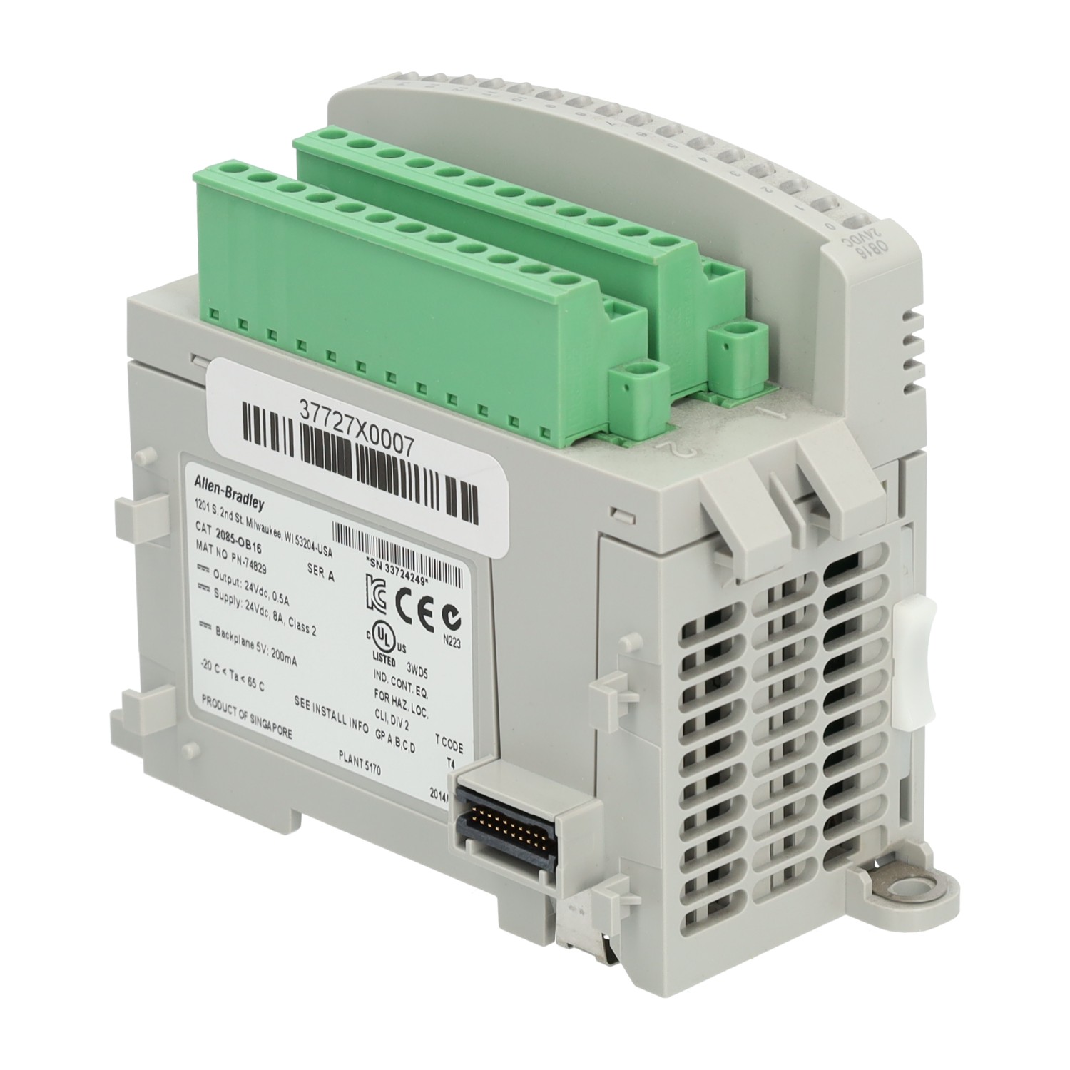 Allen-Bradley 2085-OB16 Micro800 16 Point Source Output Module New NMP