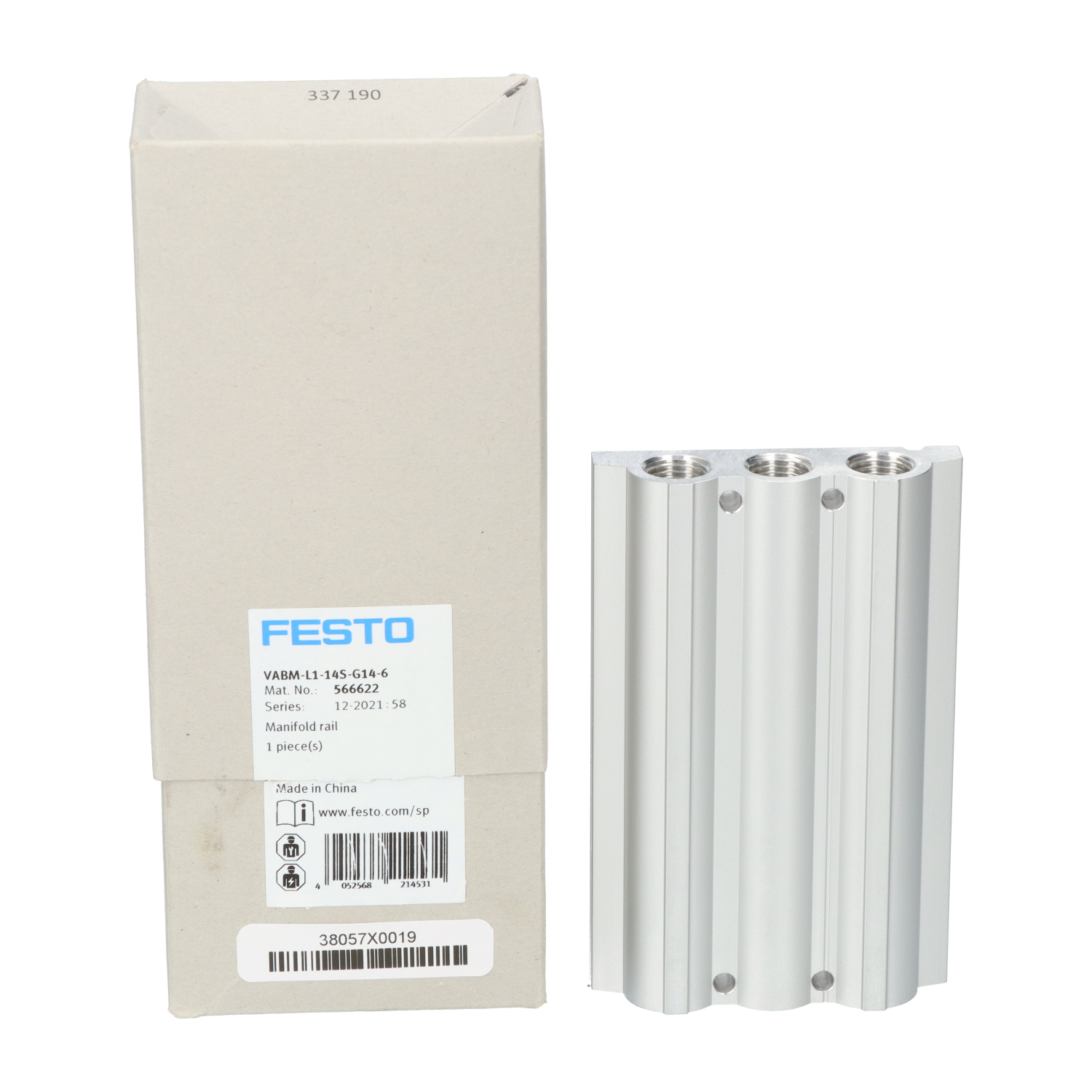 Festo VABM-L1-14S-G14-6 Manifold Rail New NFP