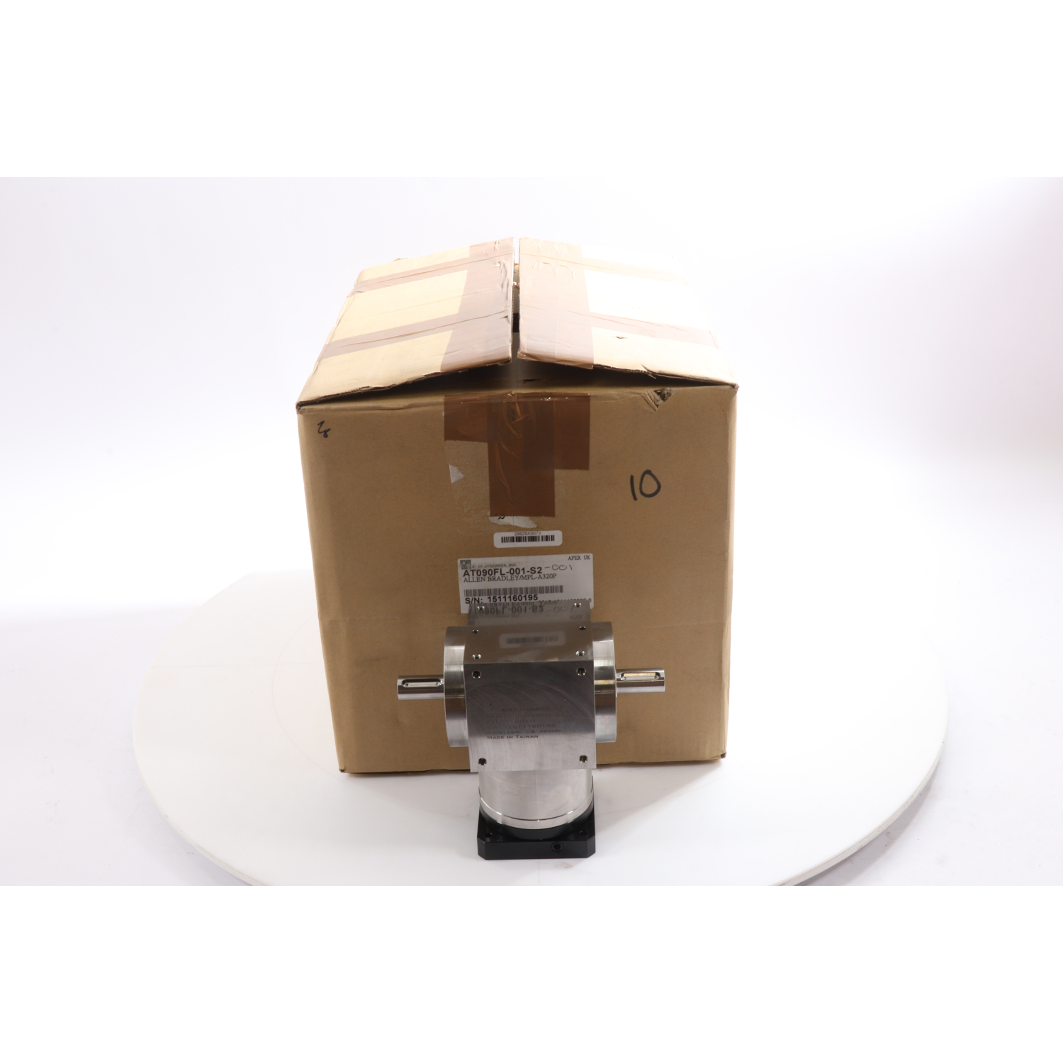 Apex Dynamics Inc AT090FL-001-S2 Spiral Bevel Gearbox I=1 New NFP