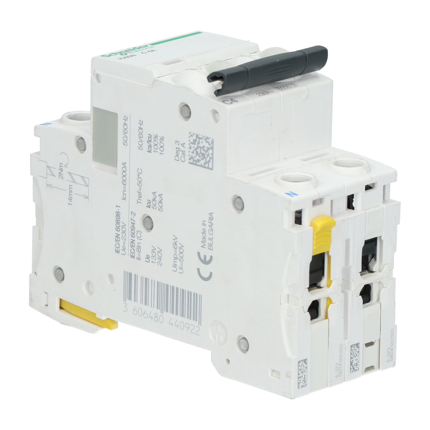 Schneider Electric A9F04604 Miniature Circuit Breaker 2P New NMP