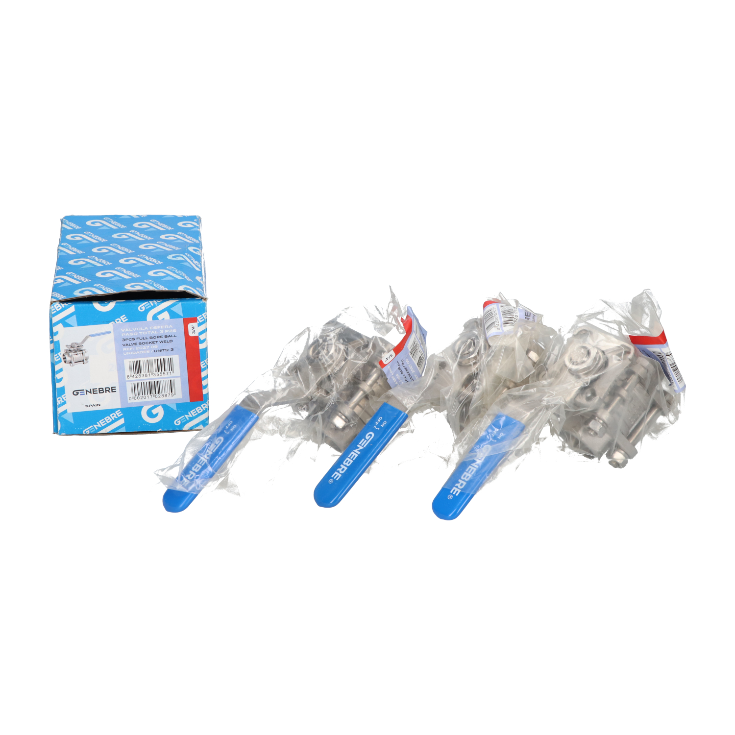 Genebre 202705 Full Bore Ball Valve New NFP (3pcs)