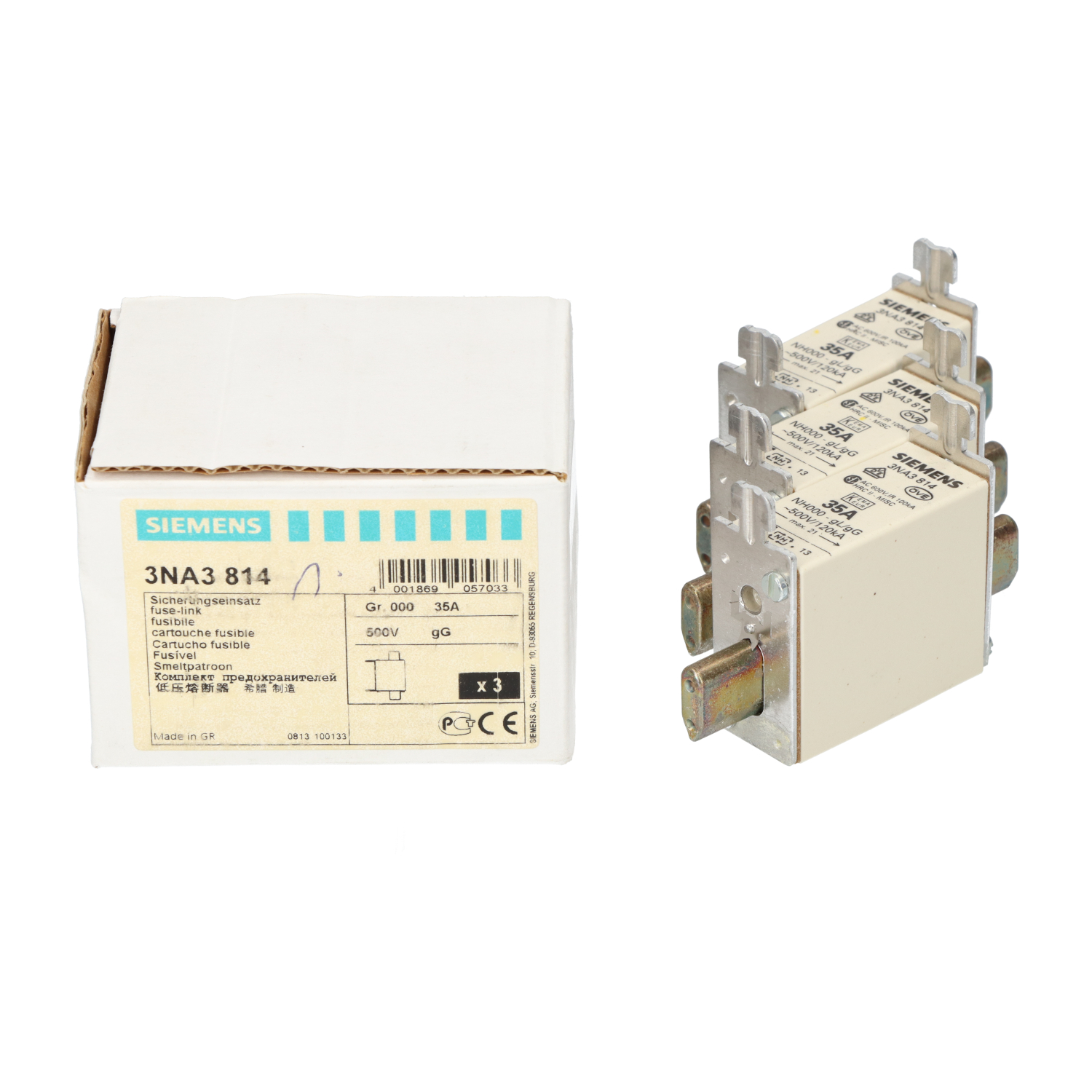 Siemens 3NA3814 New NFP (3pcs)