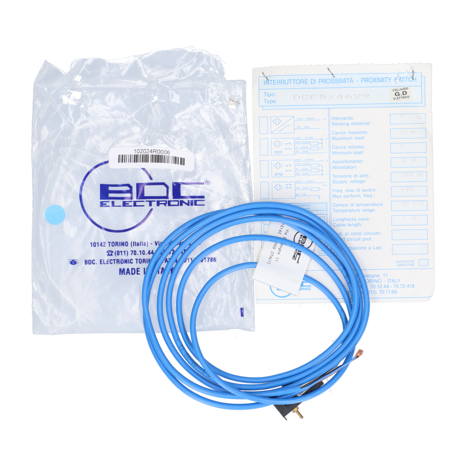 BDC Electronic DCF5/4629 Inductive Sensor New NFP