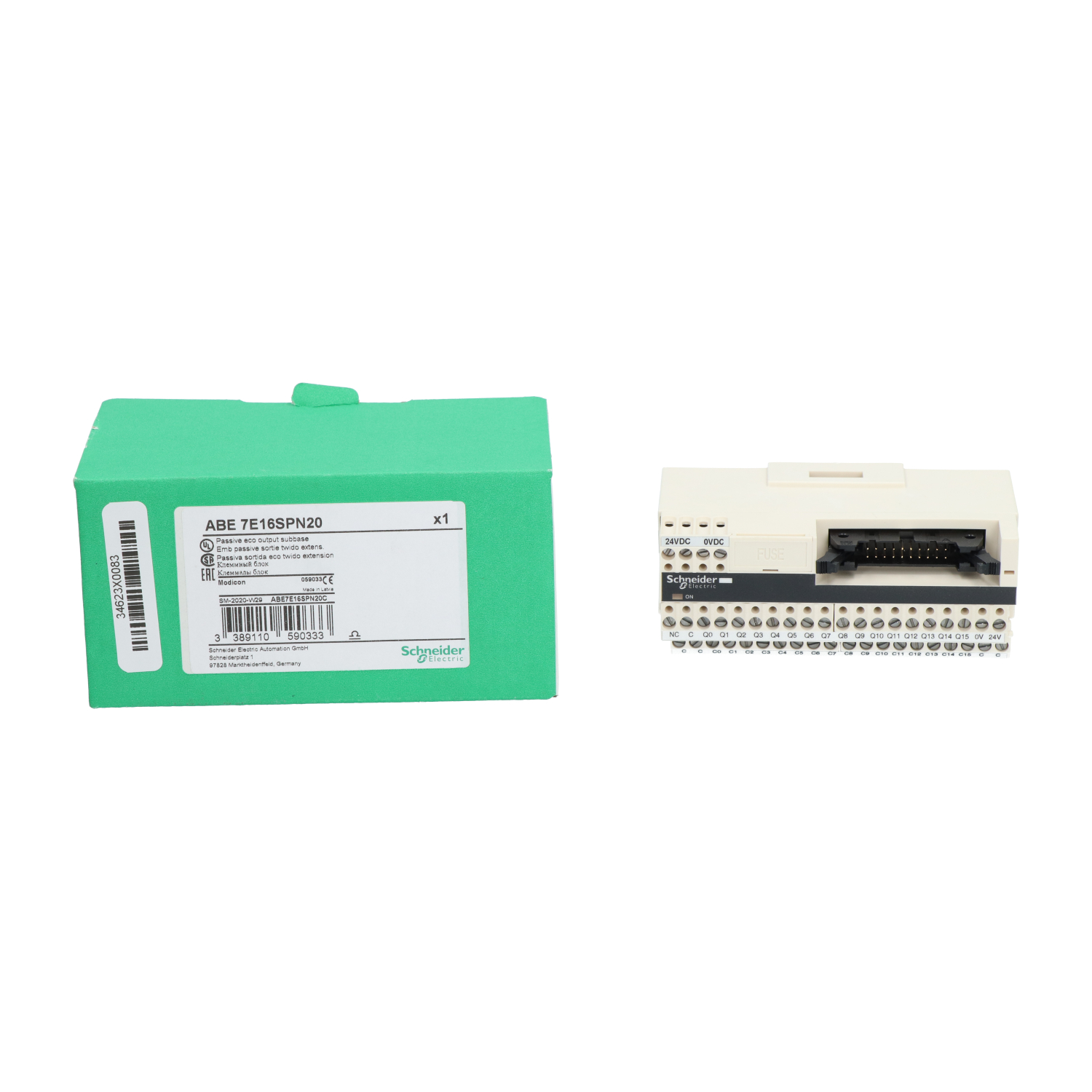 Schneider Electric ABE7E16SPN20 Advantys Connection Sub-base New NFP