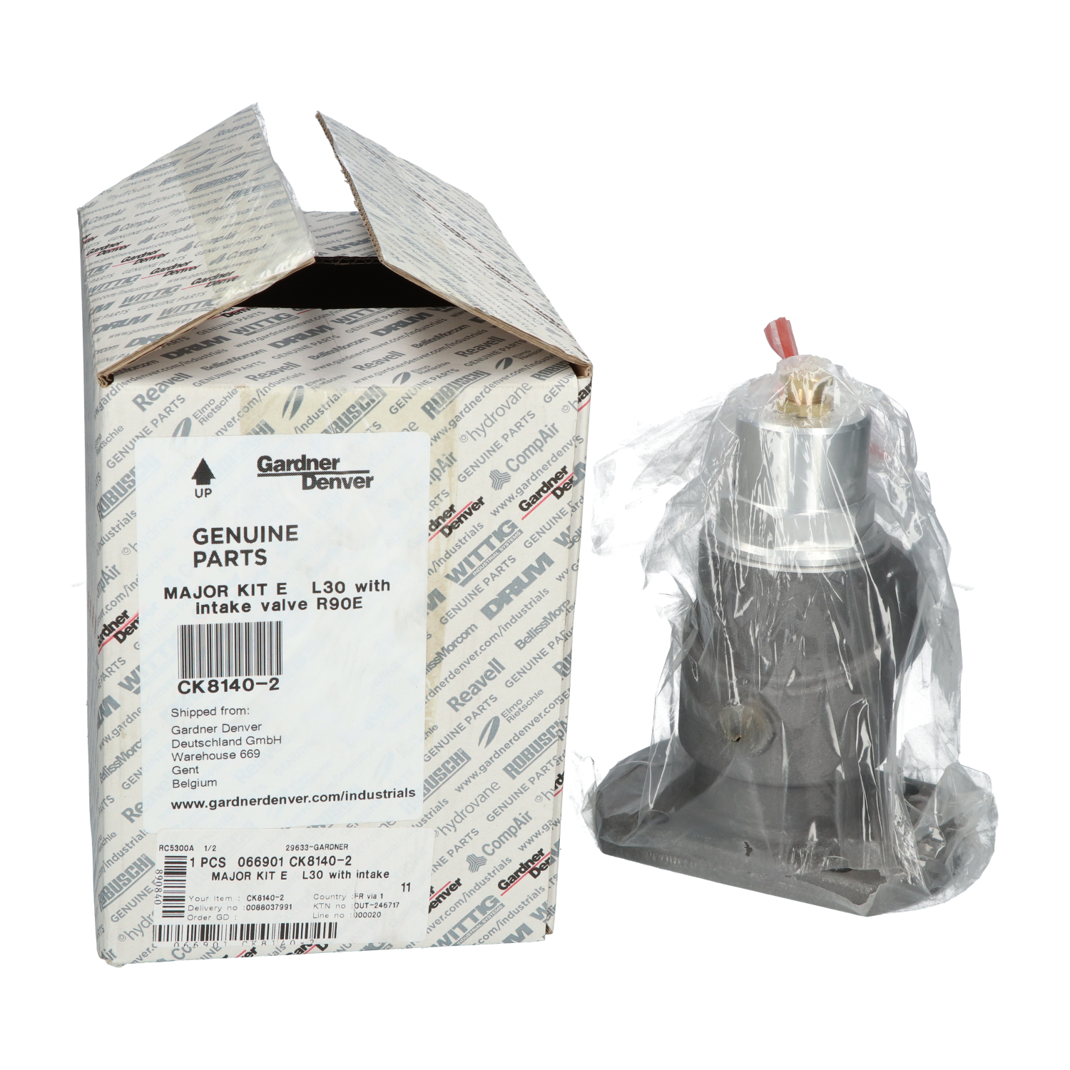 Gardner Denver CK8140-2 Major Kit E L30 with Intake Valve R90E New NFP Sealed