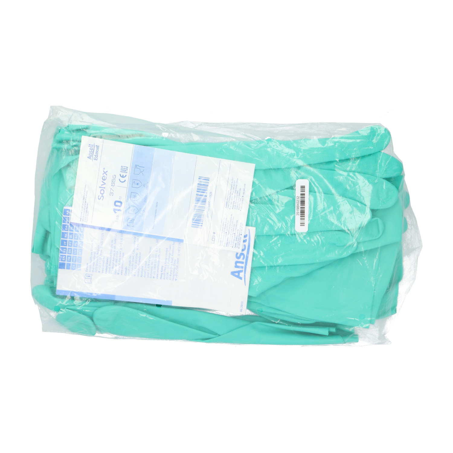 Ansell 37-655 Rubber Gloves New NFP (12pcs)