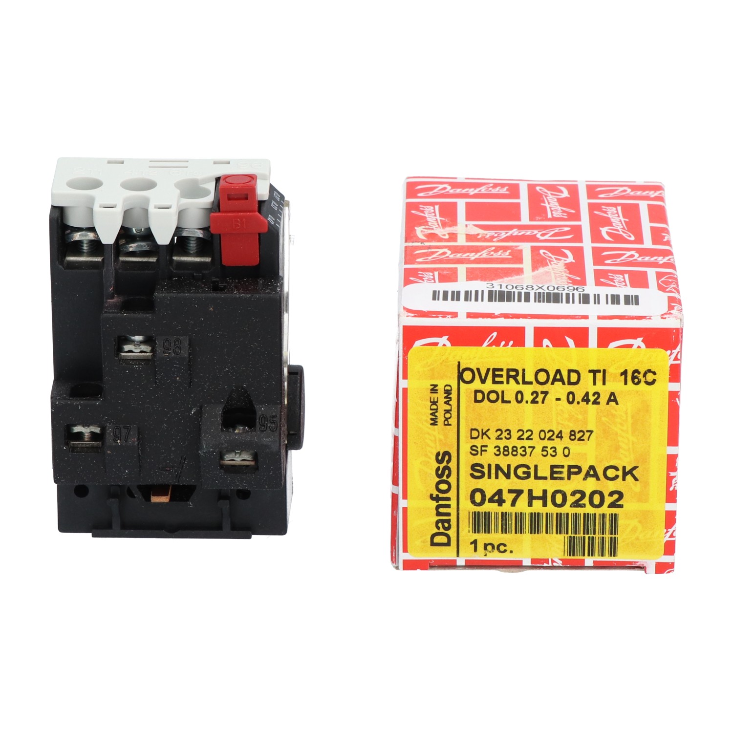 Danfoss 047H0202 Thermal Overload Relay New NFP