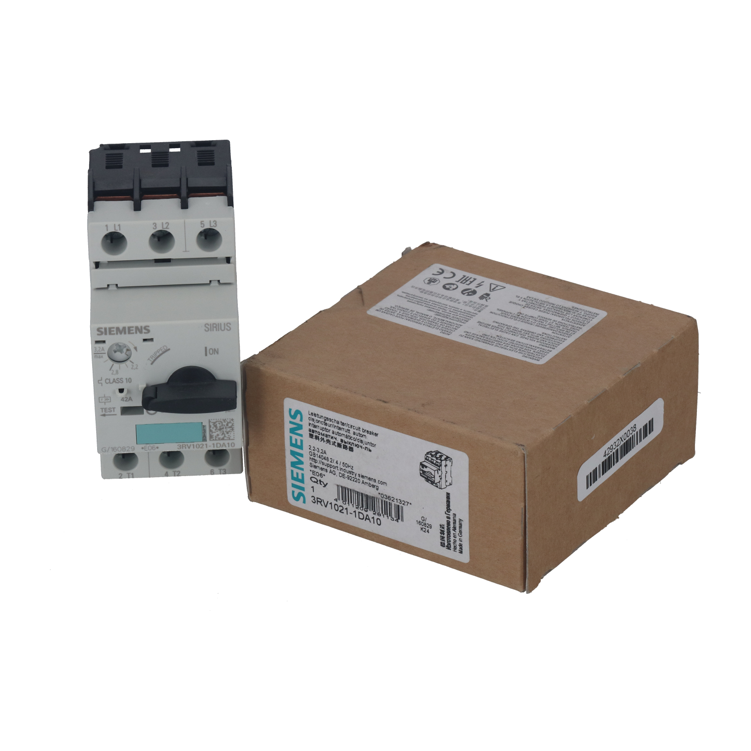 Siemens 3RV1021-1DA10 New NFP