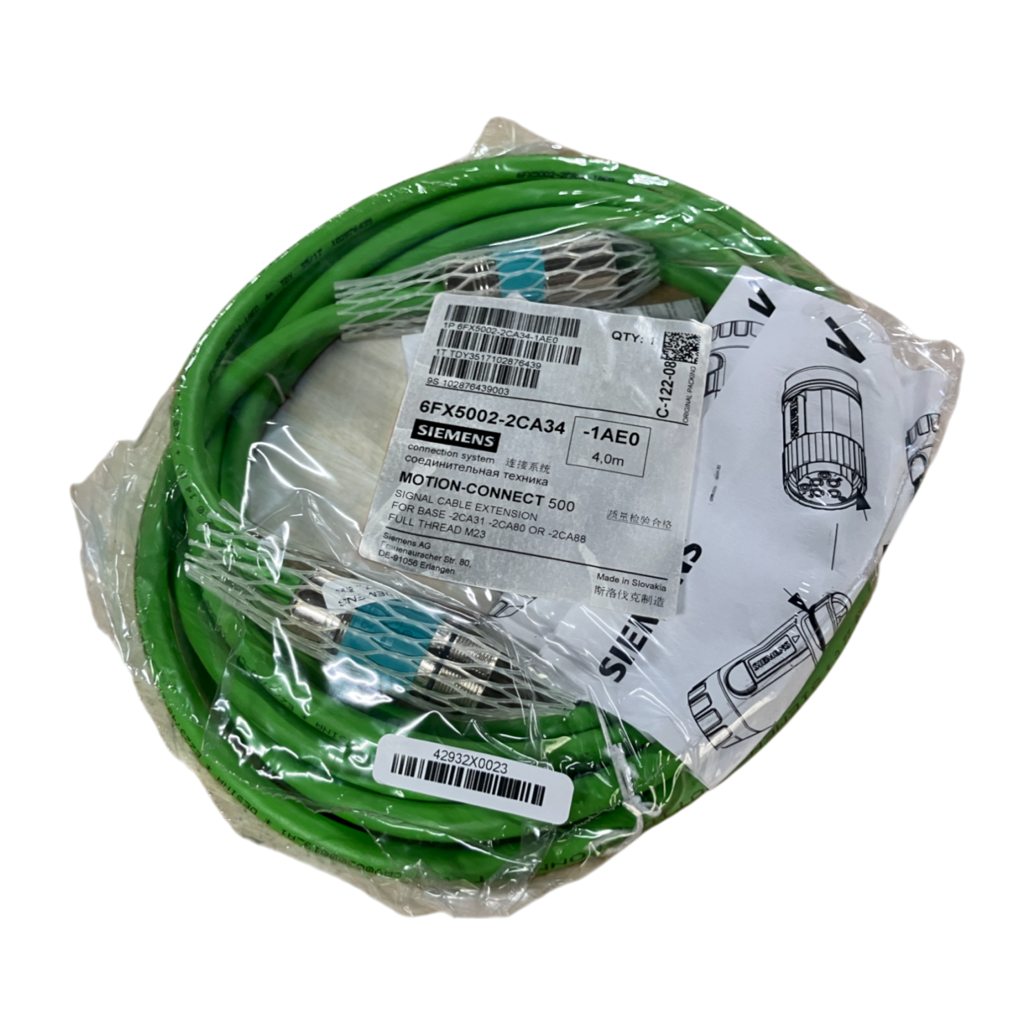 Siemens 6FX5002-2CA34-1AE0 New NFP Sealed