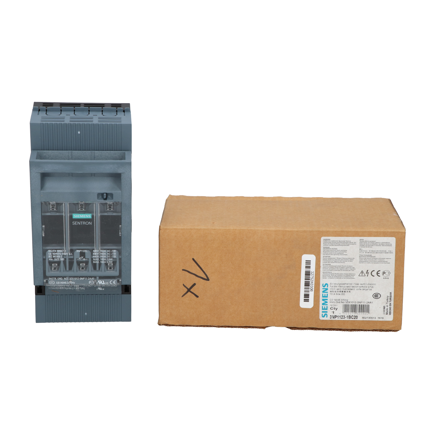 Siemens 3NP1123-1BC20 Fuse Switch Disconnector New NFP