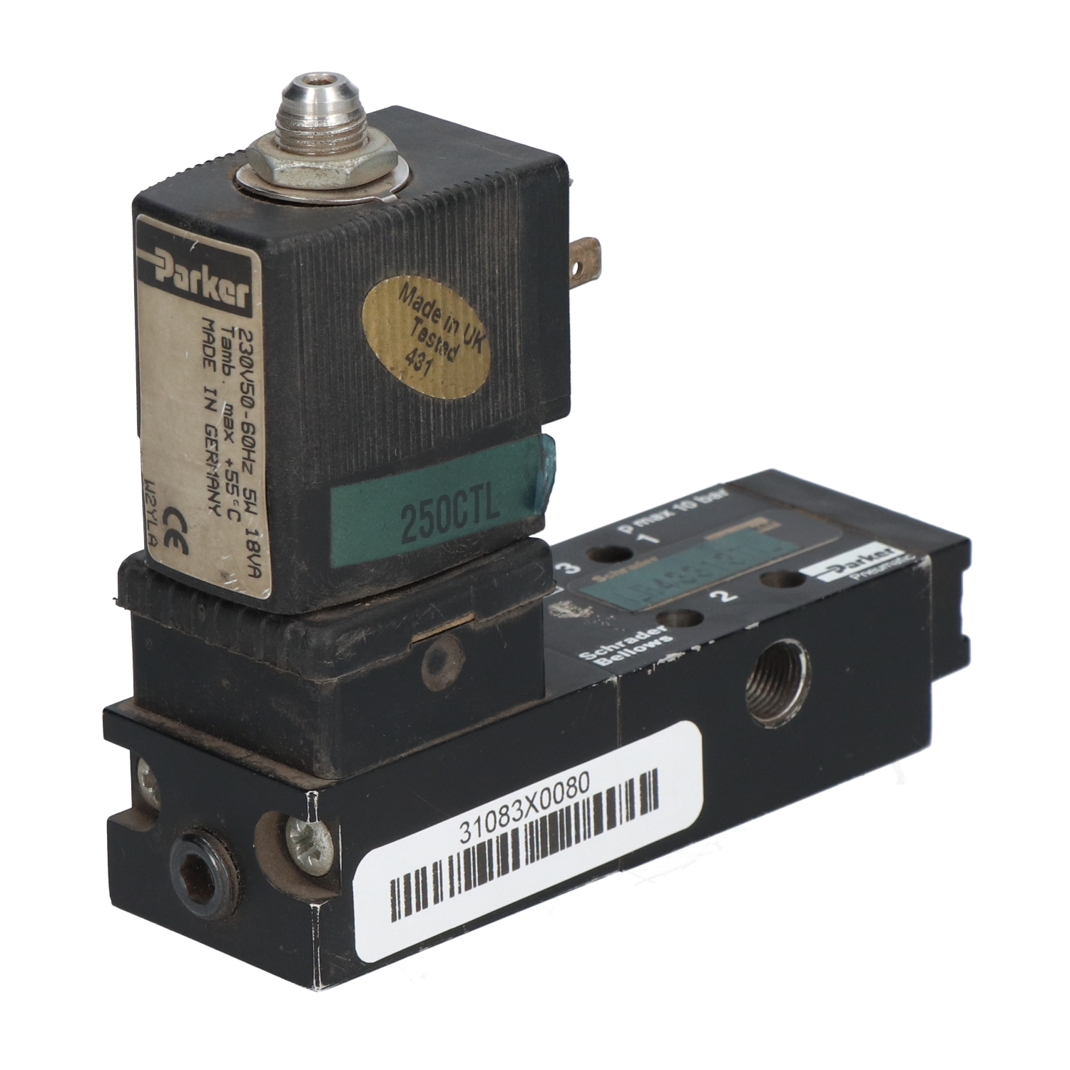 Parker LB43313TL Solenoid Pilot Valve Used UMP