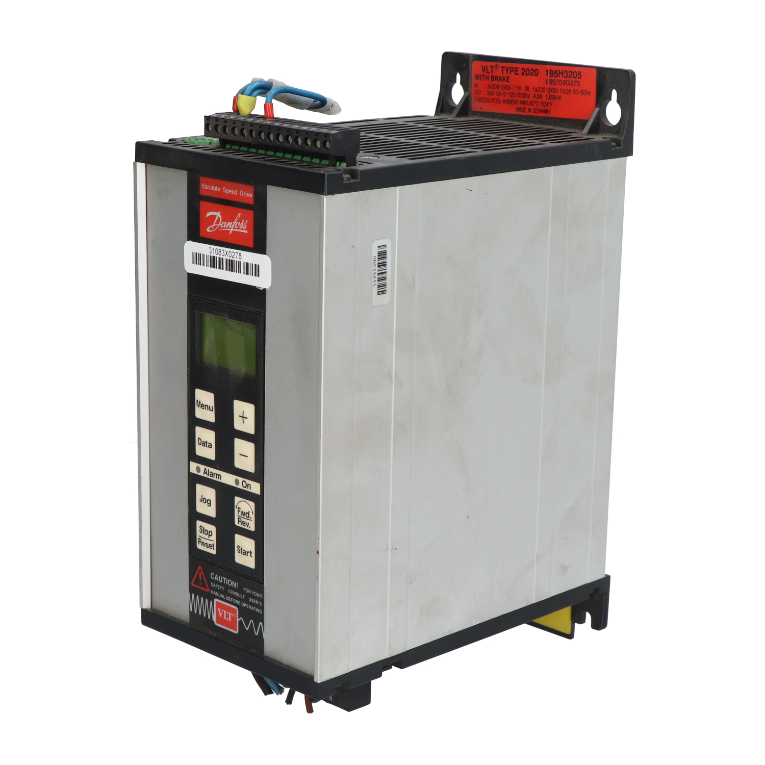 Danfoss 195H3205 Frequency Drive 0,75kW Used UMP