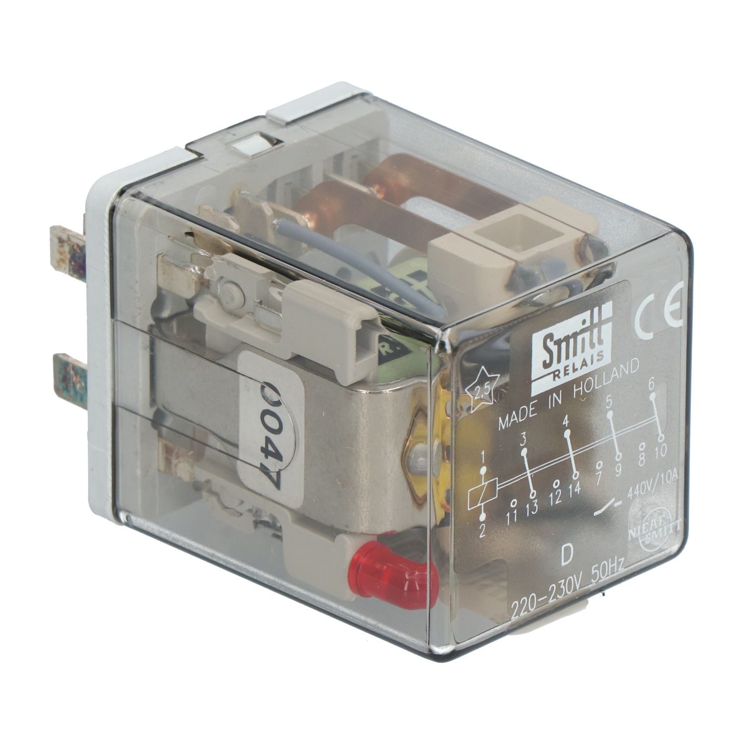 Mors Smitt D/220-230V50HZ Plug-in Industrial Power Relay 220-230V 50Hz New NMP