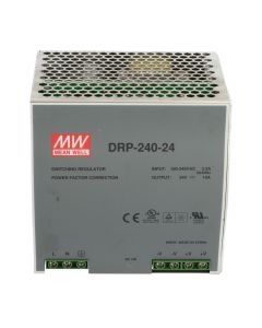 Mean Well DRP-240-24 DIN Rail Power Supply 240 VAC to 24 VDC New NMP