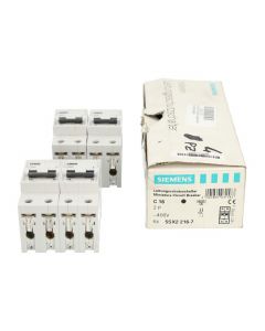 Siemens 5SX2216-7 Miniature Circuit Breaker 2P New NFP (4pcs)