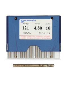 Wedevag 12100480 HSS Drill New NMP  (10pcs)