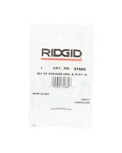 Ridgid 31680 Set of Springs Coil & Flat 18 New NFP Sealed