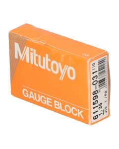 Mitutoyo 611598-031 Gauge Block New NFP