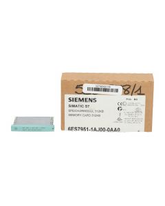 Siemens 6ES7951-1AJ00-0AA0 SIMATIC S7 Memory Module New NFP