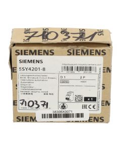 Siemens 5SY4201-8 Miniature Circuit Breaker 2P New NFP Sealed