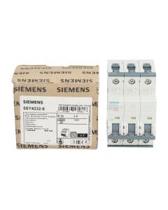 Siemens 5SY4332-6 Miniature Circuit Breaker 3P New NFP