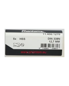 Phantom 11.450.1270 Twist Drill 12.7mm New NFP (3pcs)