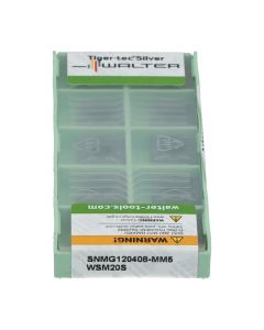 Walter SNMG120408-MM5WSM20S Square Insert New NFP Sealed (10pcs)