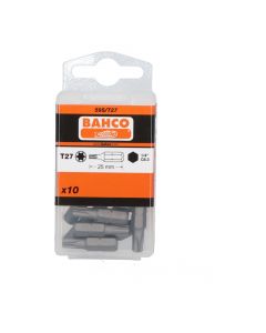Bahco 59S/T27 1/4" Standard Screwdriver Bits T27 New NFP Sealed (10pcs)