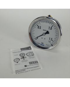 Wika 9023291 Pressure gauge 213.53.100 manometer 0 to 1.6 bar G1/2B New NFP