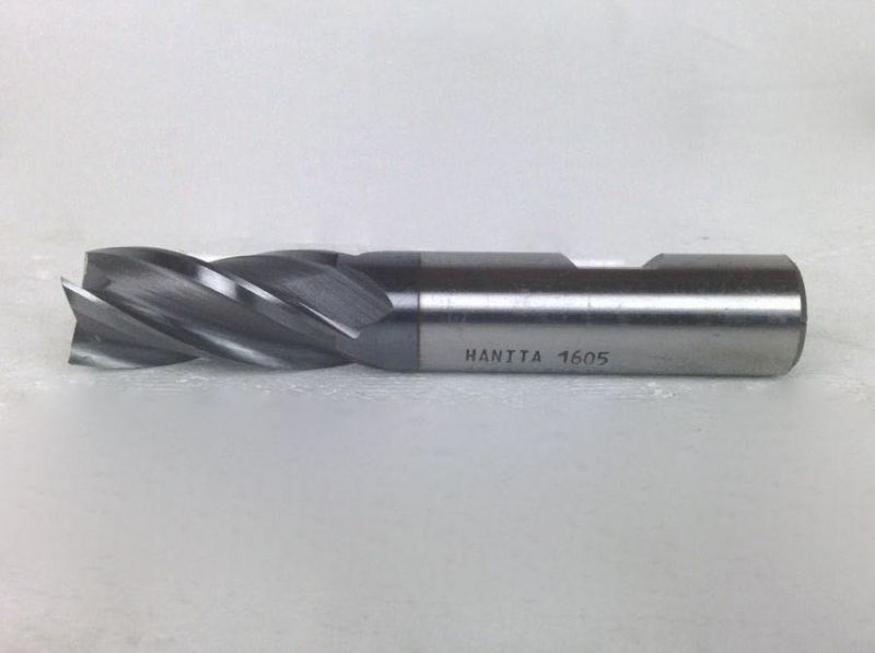 Hanita 1605 34.224.1600 16mm HSSE Multi Flute End Mill, TiAlN coated