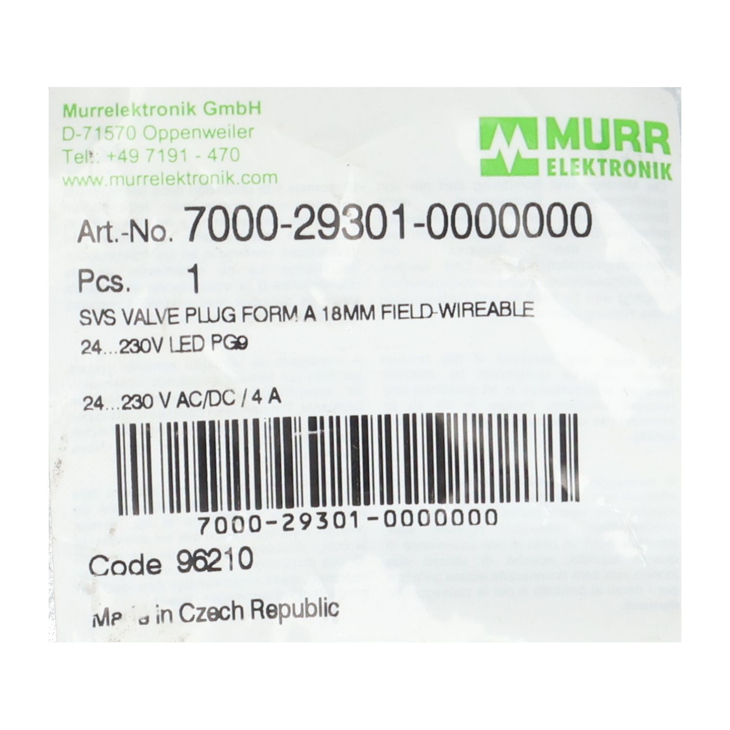 Murr Elektronik 7000293010000000 Maxodeals