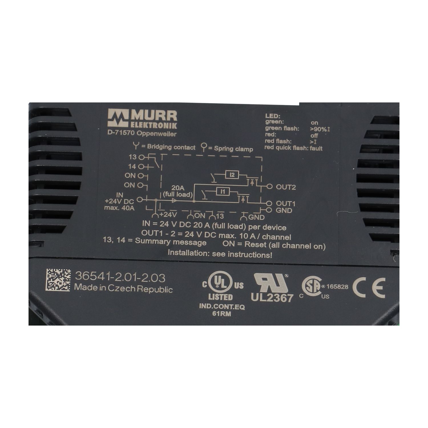 Module De Protection électronique Murrelektronik D-71570 Pour Automate - Neuf Sans Boîte