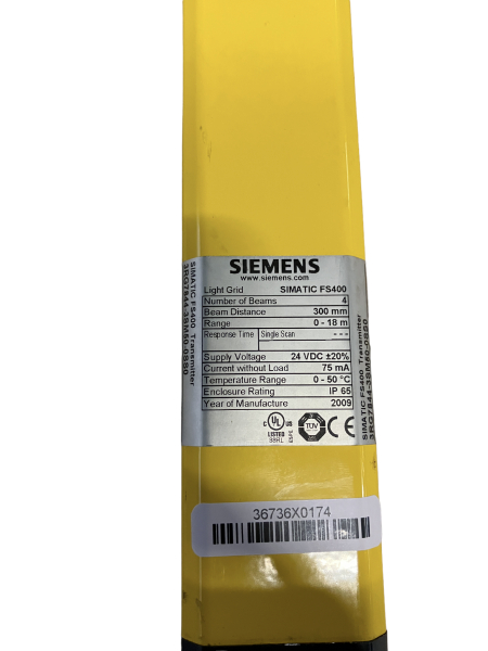 Siemens 3RG7844-3SM50-0SS0 Light Curtain Transmitter Used UMP