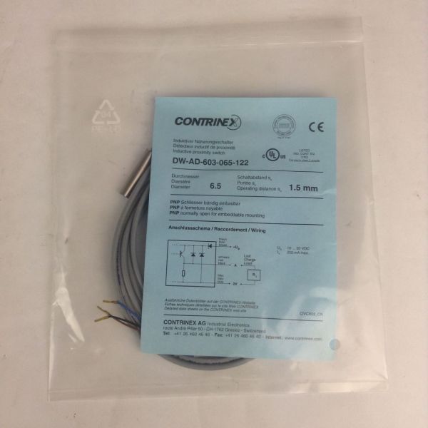 Sensore Di Prossimità Contrinex DW-AD-603-M18, Nuovo, 1 Pezzo