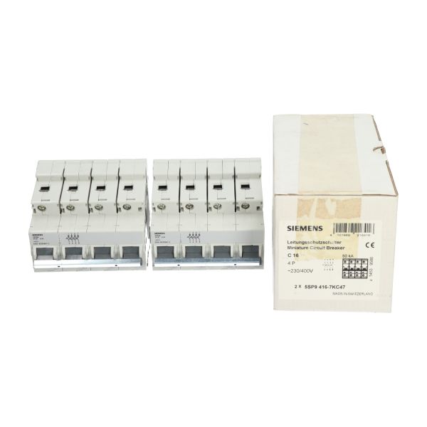 Siemens 5SP9416-7KC47 Miniature Circuit Breaker 4P New NFP (2pcs)