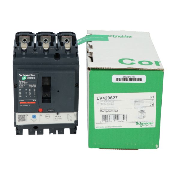 Schneider Electric LV429627 ComPact NSX100F 3P Circuit Breaker New NFP