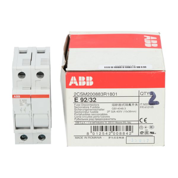ABB 2CSM200883R1801 Fuse Switch Disconnector New NFP (2pcs)