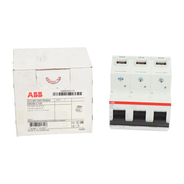 ABB 2CCS813001R0824 Miniature Circuit Breaker 3P New NFP
