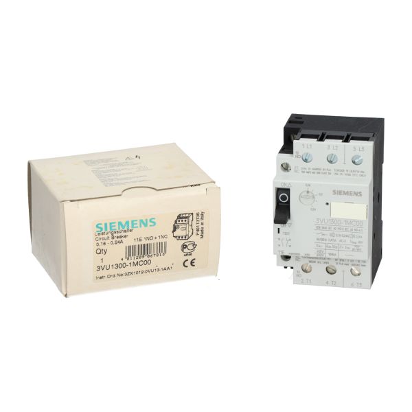 Siemens 3VU1300-1MC00 Circuit Breaker 0.16-0.24 A New NFP