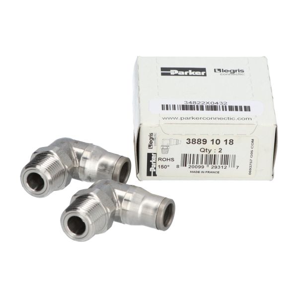 Parker 38891018 Push-In Coupling New NFP (2pcs)
