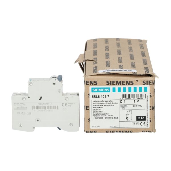 Siemens 5SL6101-7 Miniature Circuit Breaker 1P New NFP (12pcs)