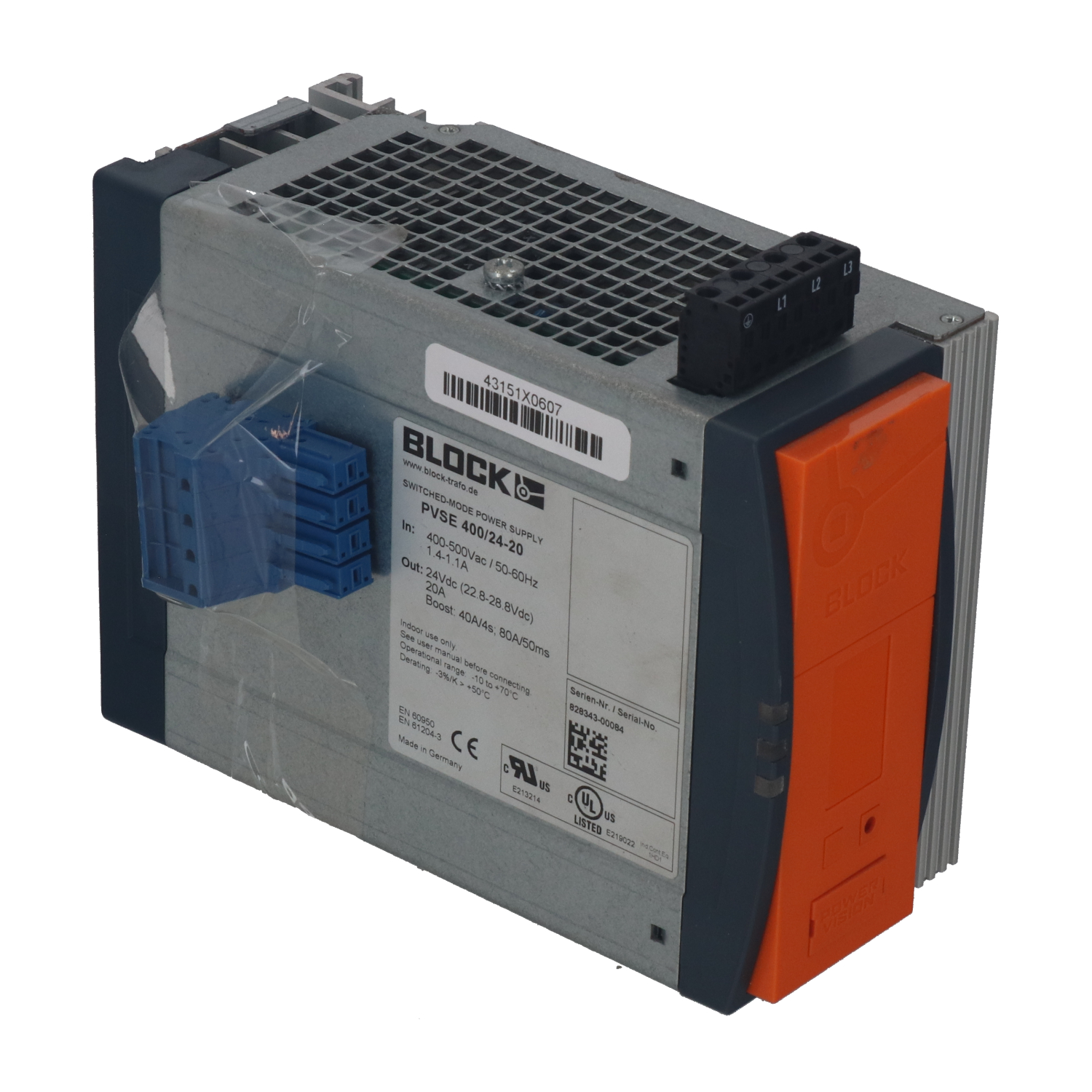 Block PVSE-400/24-20 Used UMP