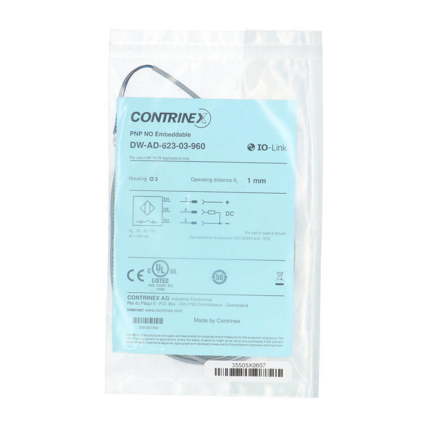 Contrinex DW-AD-623-03-960 New NFP Sealed